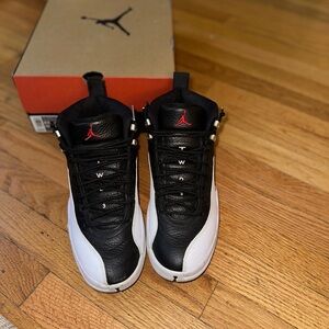 Men Jordan 12, size 8.5 , Color: Black/Varsity Red-White,